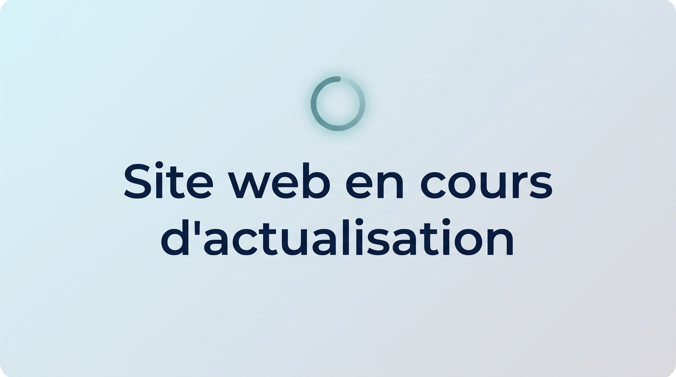 Site web en cours d'actualisation